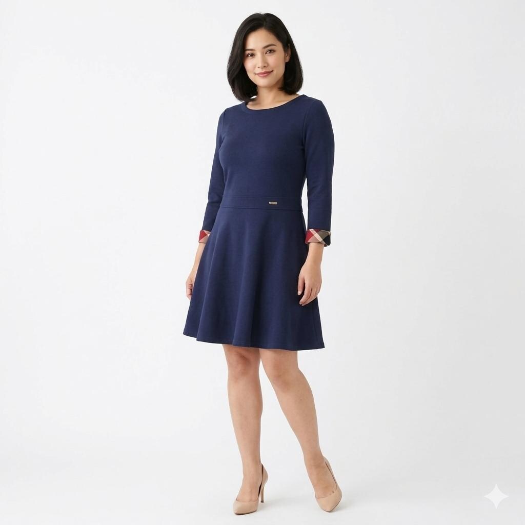 burberry london blue label dress Burberry Blue Label Novacheck Cotton Dress – Cash Converters main image 1