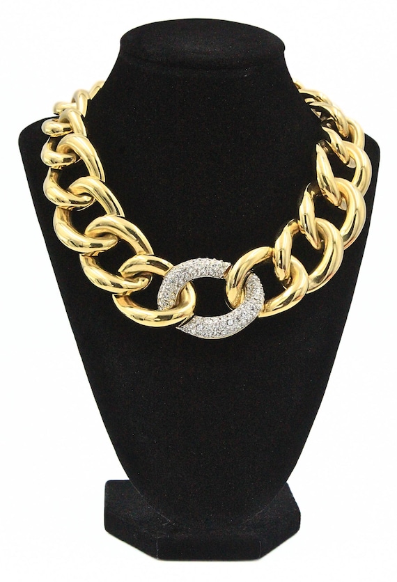 Mesmerizing GIVENCHY Couture Signed Encrusted Rhi… - image 1