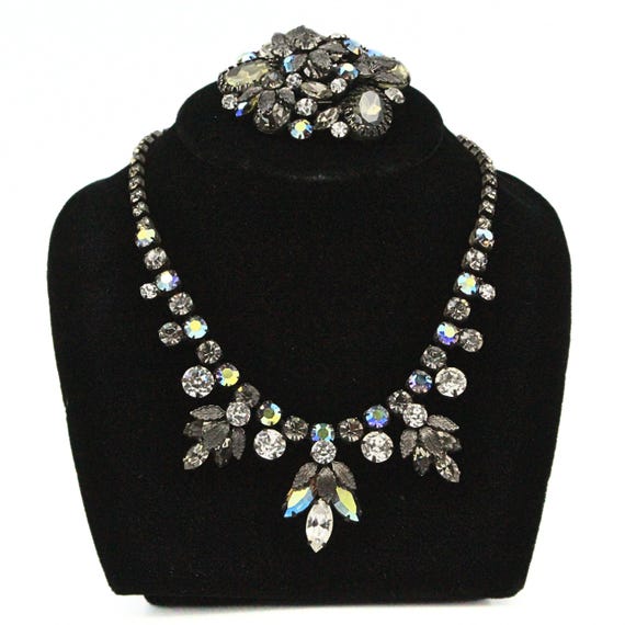 Designer Regency Foiled Back Gray Iridescent AB C… - image 10