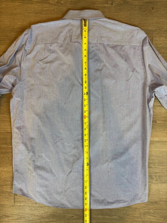 Custom Tailored Designer Solid Light Blue Cotton … - image 10