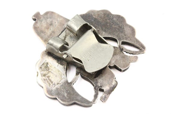 L & V Harker Zuni Inlaid Bennet Marked Sterling S… - image 8