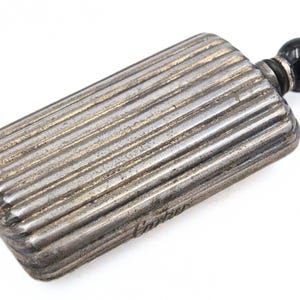 Selten ! Exquisite Antike Cartier Italien Sterling Silber Onyx Parfüm Flasche