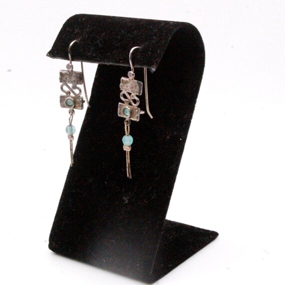 Vintage Sterling Silver Turquoise Southwest Long … - image 3