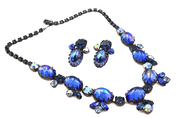 Illustrious REGENCY Signed Designer Dark Blue Iri… - image 3