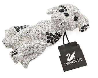 1 spilla a forma di cane con strass, 3 x 3,6 cm, Metallo Zinco Ferro, Amazzonite