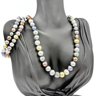 LES POULETTES BIJOUX Bracciale Duo Link Con Perle Di Vetro Multicolore E Argento 925 - Regalo In Cofanetto
