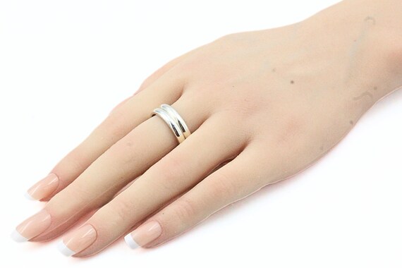 Exquisite Sterling Silver 925 Two Stackable Band … - image 3