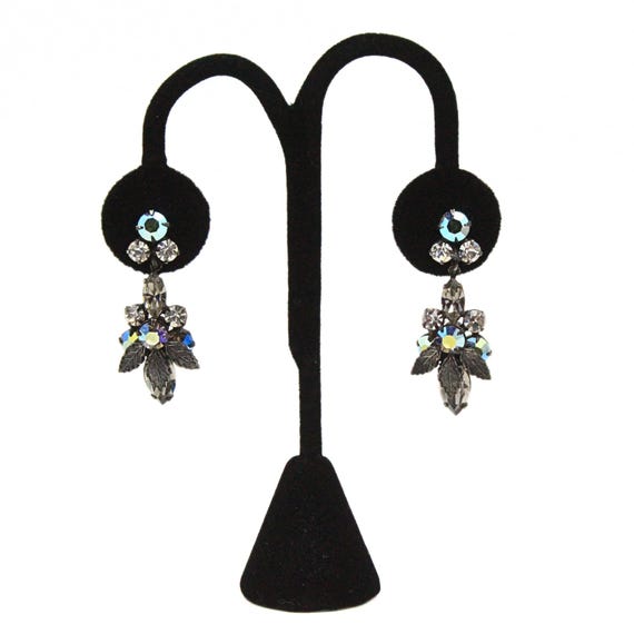 Designer Regency Foiled Back Gray Iridescent AB C… - image 6