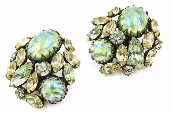 Outstanding REGENCY Signed Iridescent Yellow Gree… - image 5