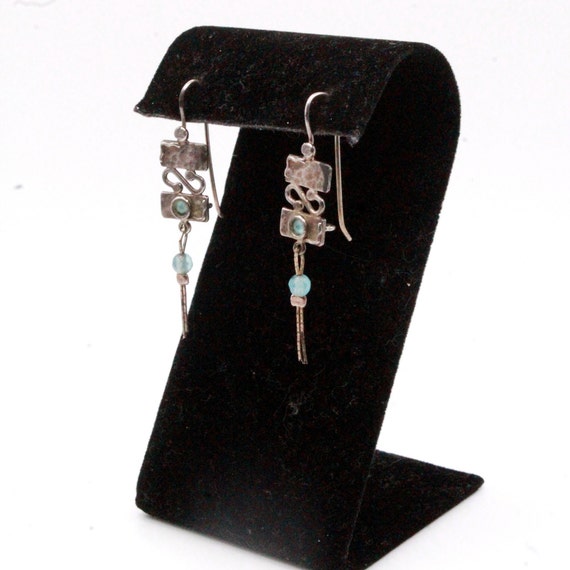 Vintage Sterling Silver Turquoise Southwest Long … - image 4