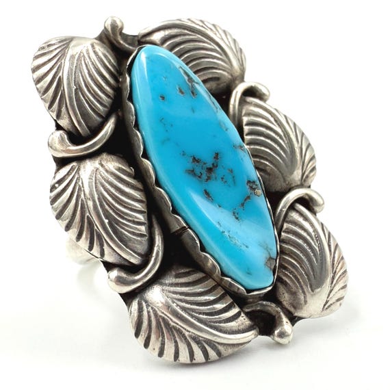 Rodney Del Guerrero Sterling Silver Early Navajo Kingman Turquoise