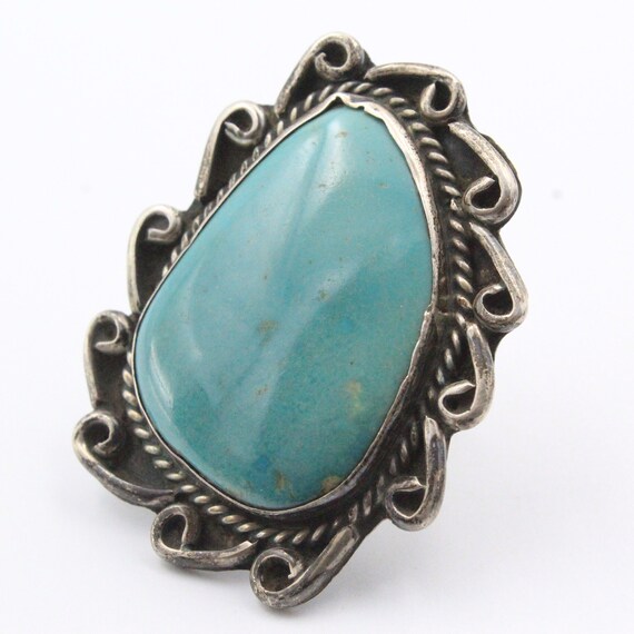 Old Pawn Navajo Vintage Sterling Silver Turquoise… - image 6
