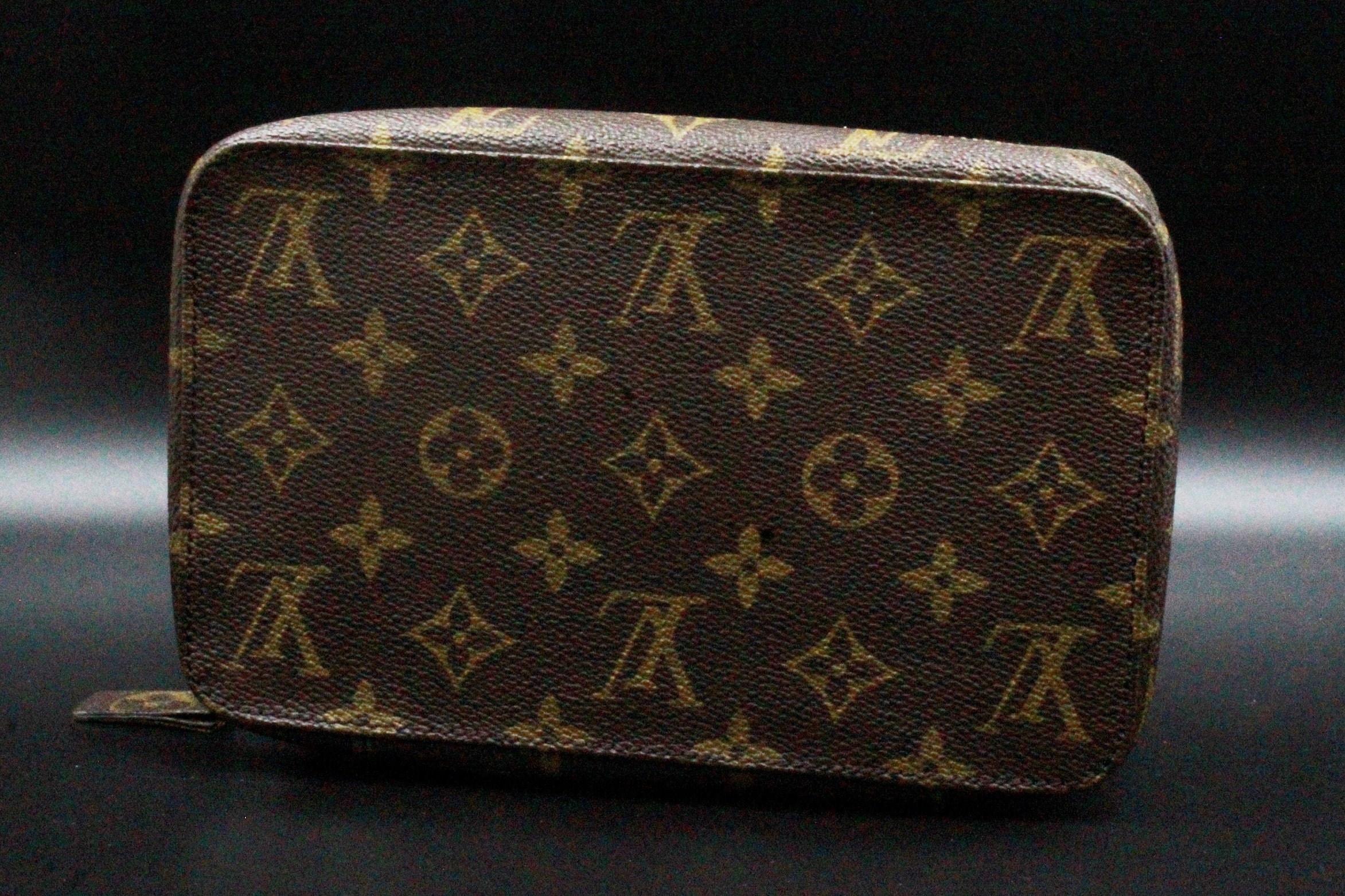 Louis Vuitton Inspired Jewelry Accessory Box Hand Painted Monogram Print in  the Classic LV Colors Stained Sol…