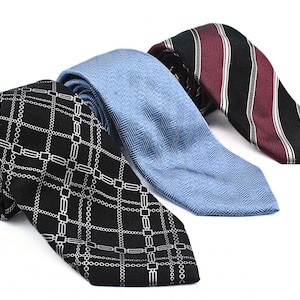 Astor & Black 100% Silk Custom Made 3 Set Necktie