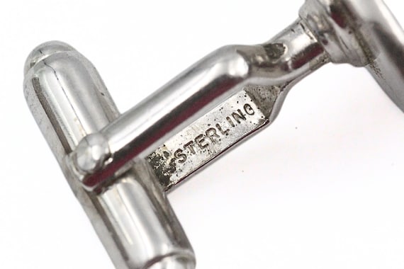 Anson Signed Classic Sterling Silver Basic Cuffli… - image 8