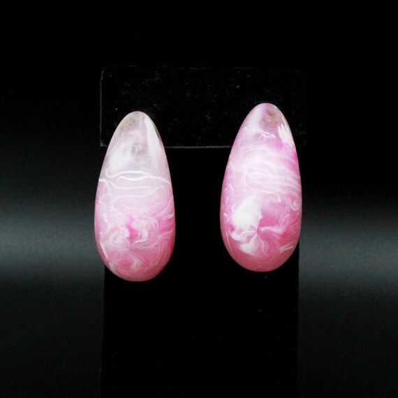 French Designer Couture High End Marbleized Pink … - image 7