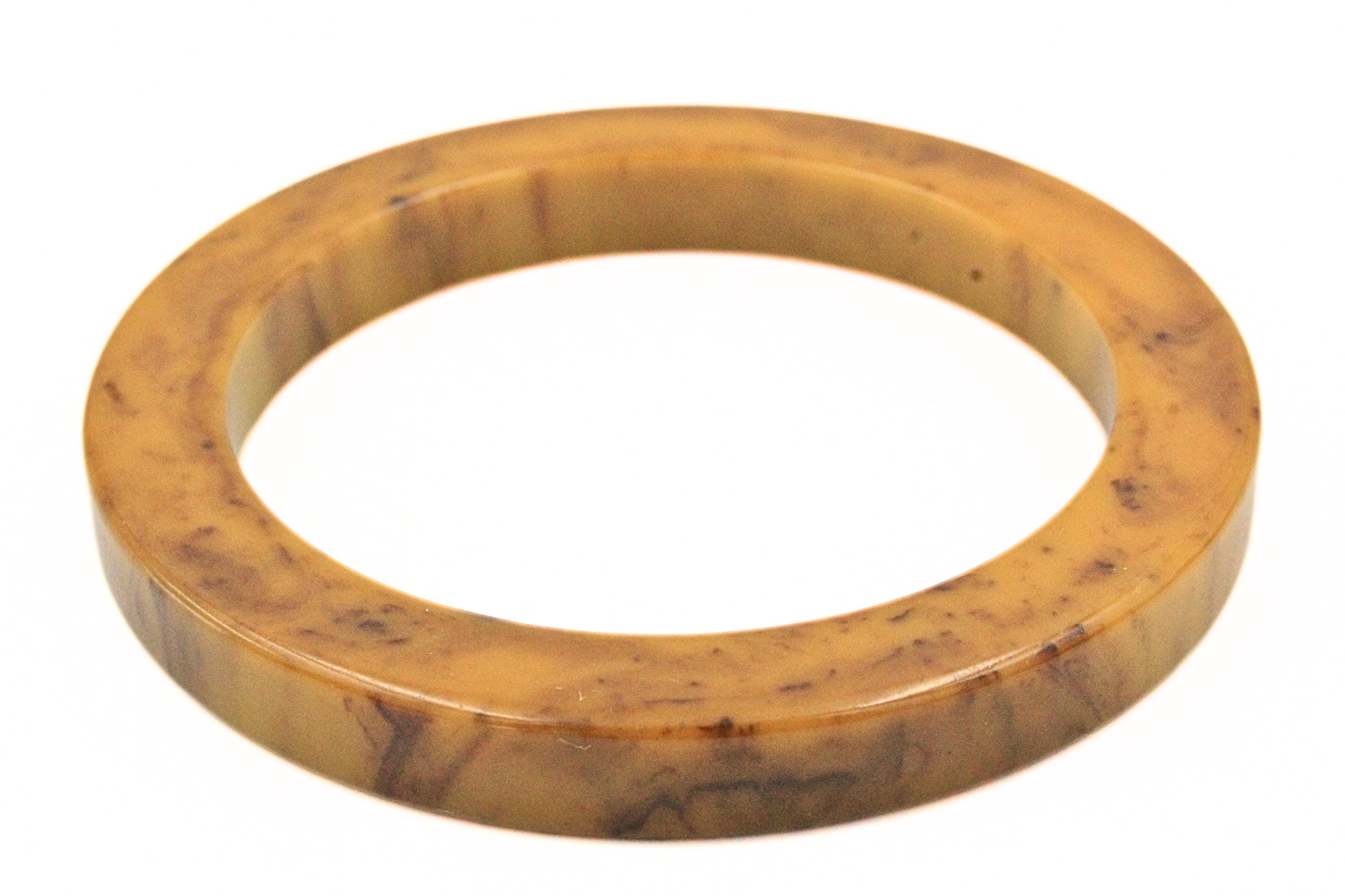 美しいミシシッピ産マッドベークライトの卵黄マーブルバングル - Etsy 日本