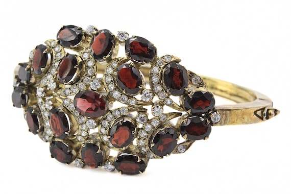 Dramatic Illustrious Sterling Silver Vermeil Garn… - image 3