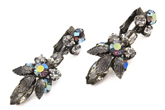 Designer Regency Foiled Back Gray Iridescent AB C… - image 5