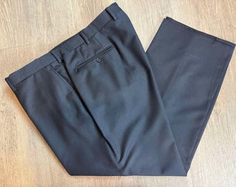 Handsome Designer Customized Black Wool Suit Pants