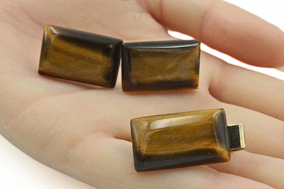 Distinguished Signed Pat Pend MCM Rectangular Tig… - image 3