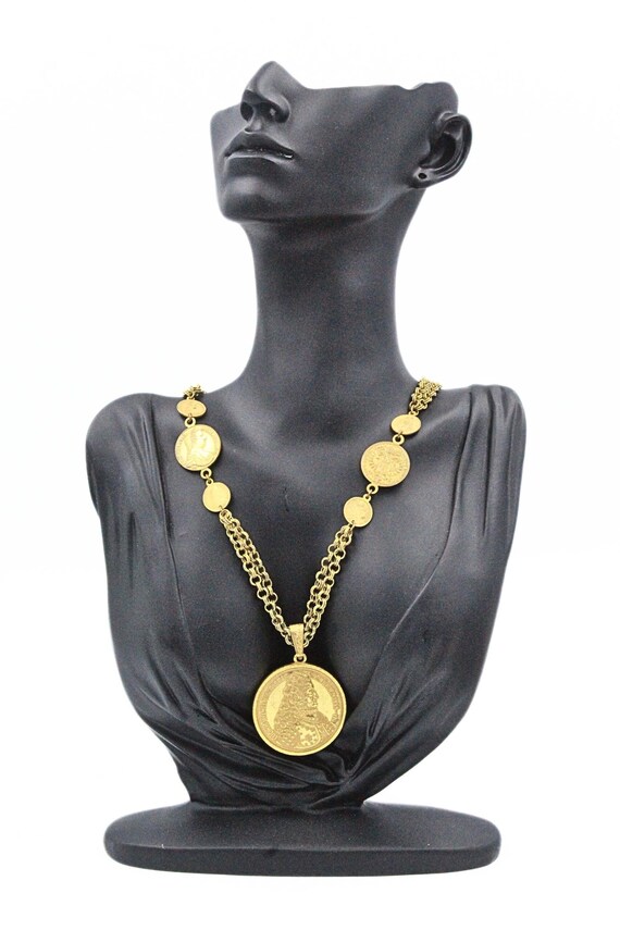 Elegant Miriam Haskell Signed Gold Gilt Ludwig Wi… - image 2