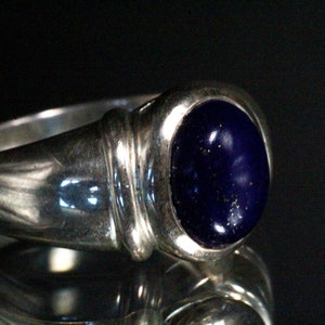 Sterling Silver Blue Lapis CNA 925 Ring - Etsy