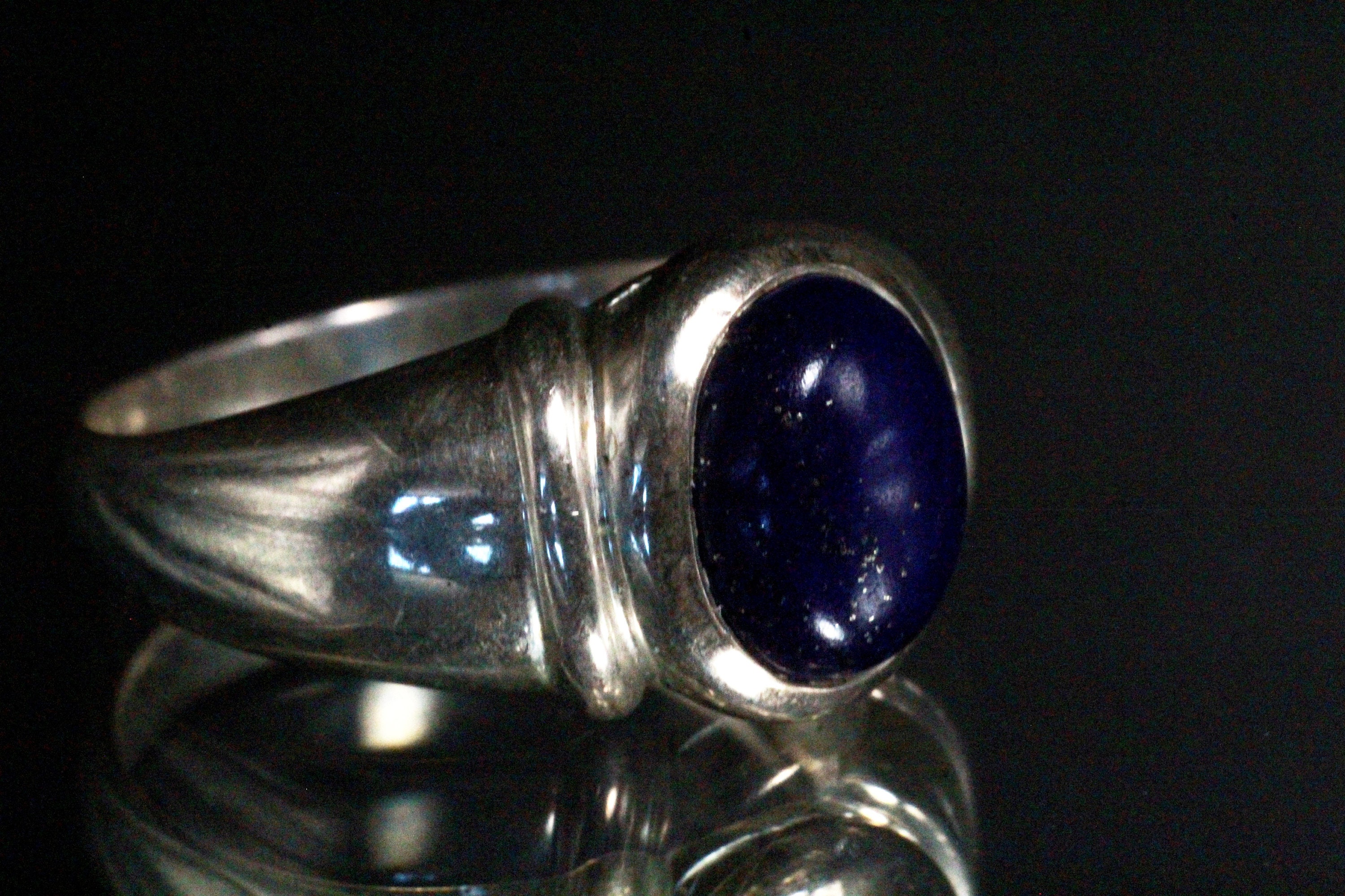 Sterling Silver Blue Lapis CNA 925 Ring - Etsy