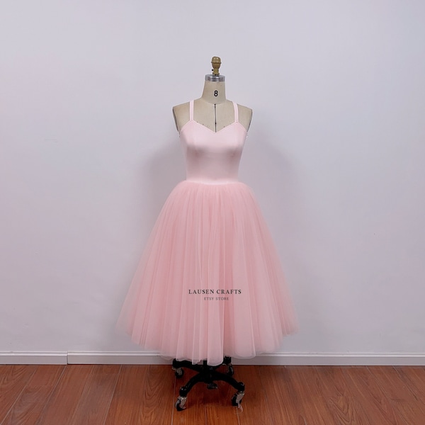 Custom Carrie Tutu Dress, Pearl Pink Tulle Dress, Tulle Dress Photoshoot