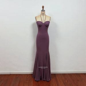 Giselle Purple Halter Prom Dancing Dress Enchanted