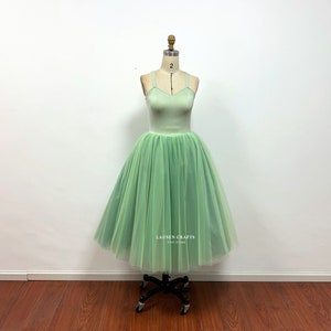 Mint Green Tulle Dress, Custom Carrie Outfits