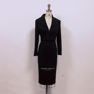 Marilyn 1950s Black Suit Dress