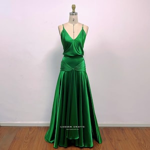 green dress size 14 Emerald forest green bridesmaid dresses