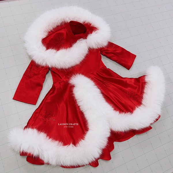 Judy White Christmas Red Dress For Girls Costume