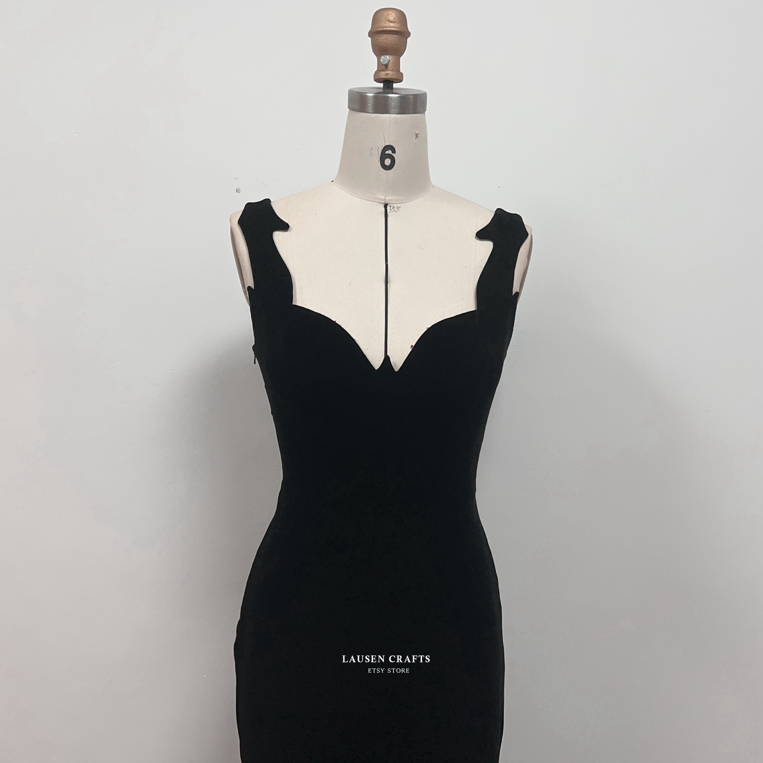 Rosemary Clooney White Christmas Costume 1950s Black Formal
