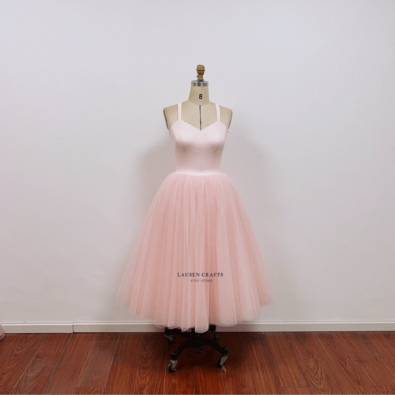 Custom Pearl Pink Tulle Dress: Carrie Inspired Tutu image 3
