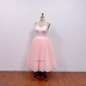 Custom Pearl Pink Tulle Dress: Carrie Inspired Tutu image 4