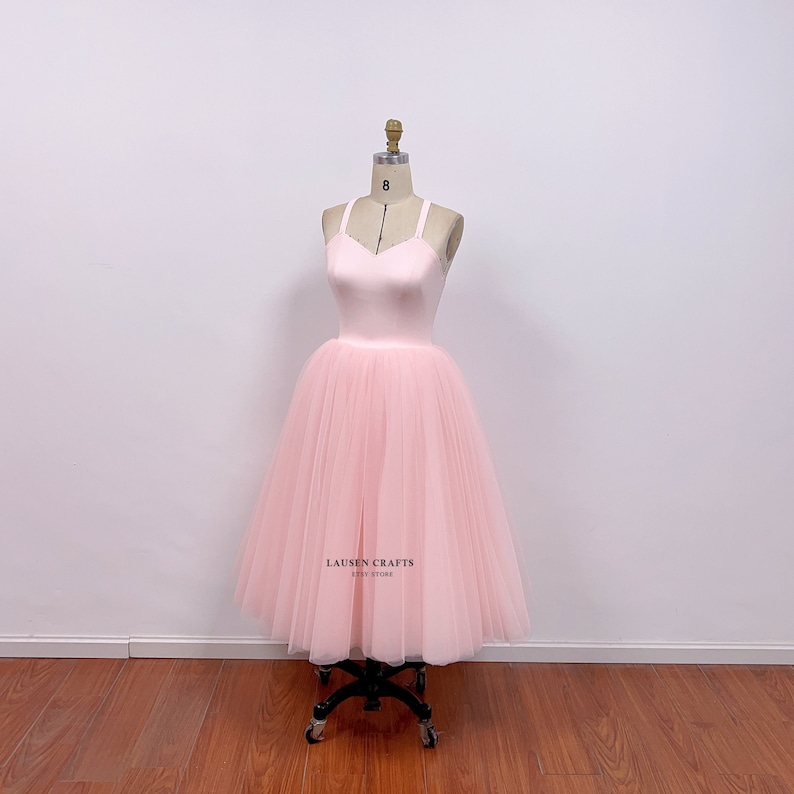 Custom Pearl Pink Tulle Dress: Carrie Inspired Tutu image 4