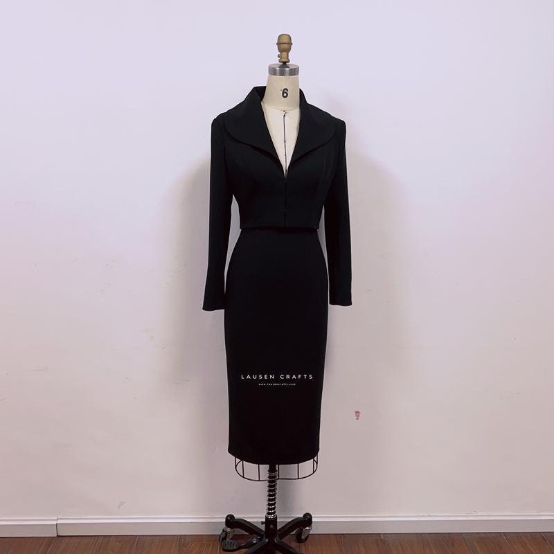 m*m様 1950s Vintage 2piece Setup Suit Marilyn 1950s Black Suit Dress - Etsy