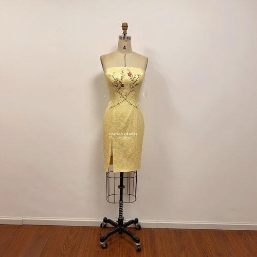 strapless open back dress Julia Roberts As Vivian Ward Red Dress Pretty Woman Movie Dress Off Sh –  Hoprom main image 1