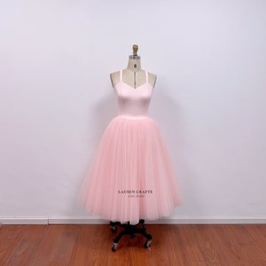 Custom Pearl Pink Tulle Dress: Carrie Inspired Tutu image 2