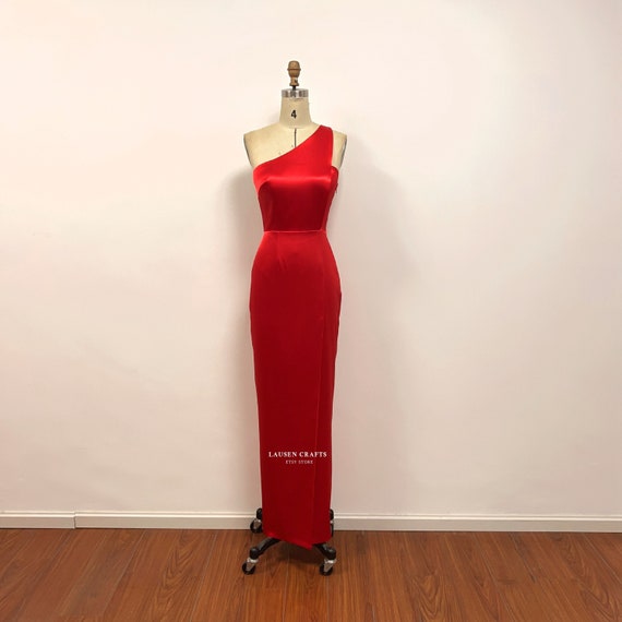 strapless open back dress ONE SHOULDER FITTED GLITTER GOWN – SHOP DDMINE main image 0