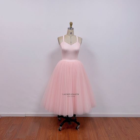 Custom Pearl Pink Tulle Dress: Carrie Inspired Tutu