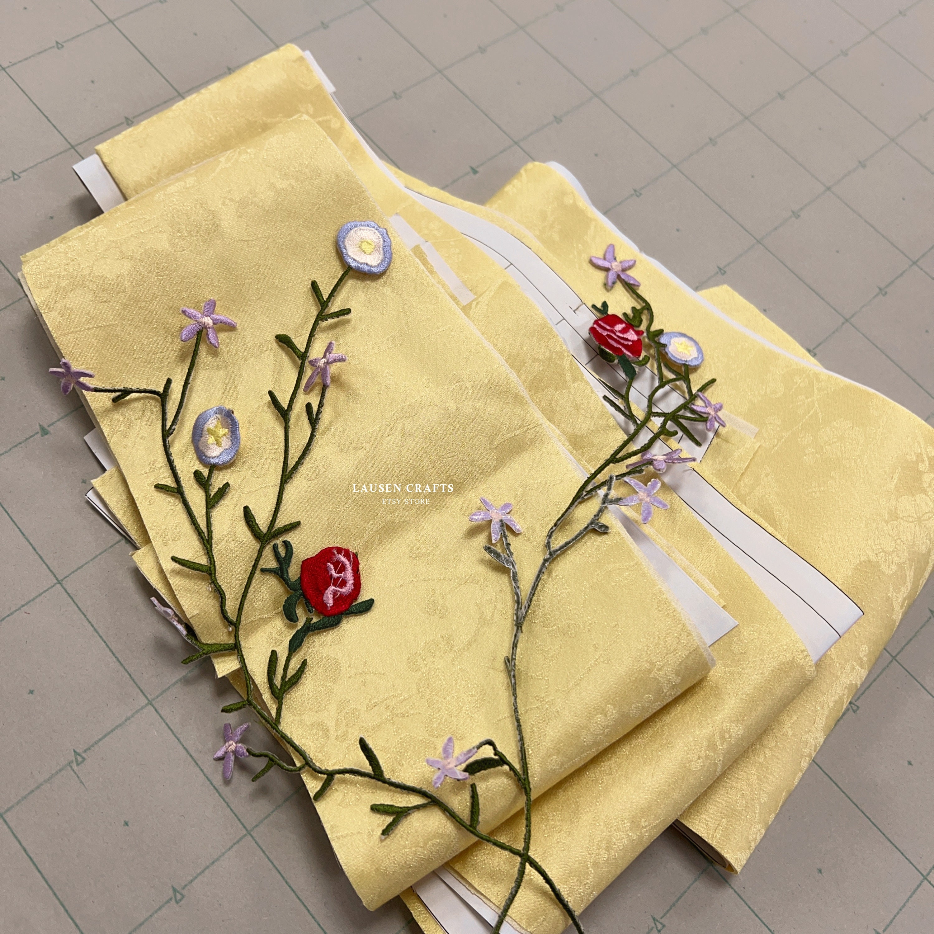 Rachel Green Yellow Embroidered Dress - Etsy