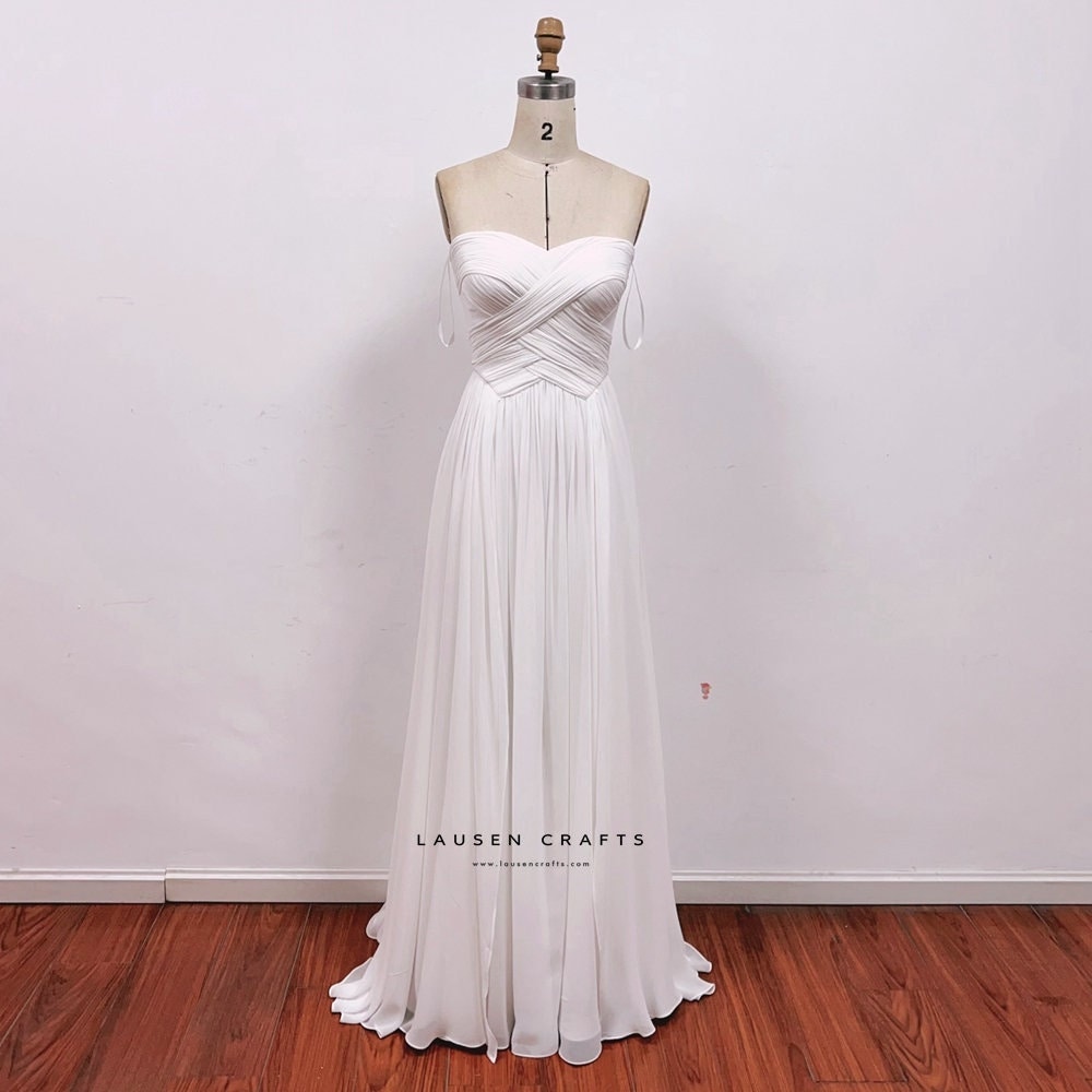 white christmas dresses To Catch A Thief Strapless Grace Kelly Dress White Chiffon Prom Dress –  Hoprom