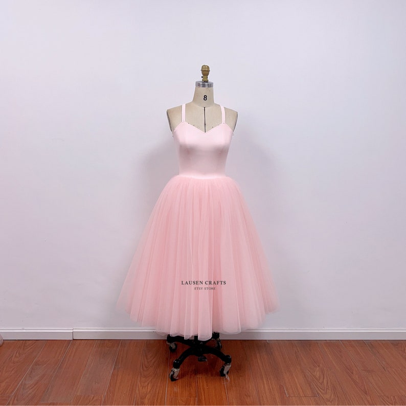 Custom Pearl Pink Tulle Dress: Carrie Inspired Tutu image 7