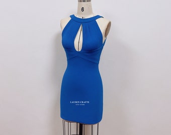 blue disco dress Ocean Blue Disco Metallic Mesh Skirt Rave clothes,rave outfits,edc, Small