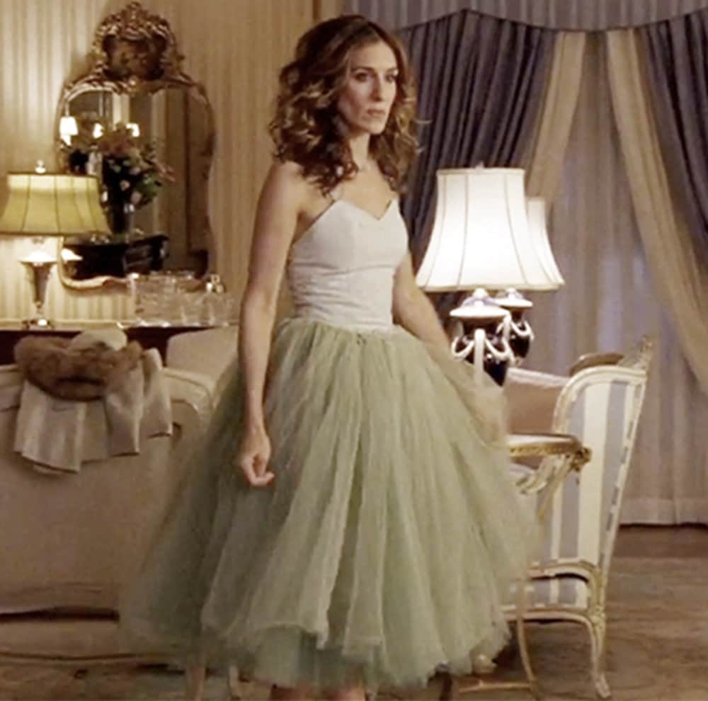 Mint Green Tulle Dress, Custom Carrie Outfits