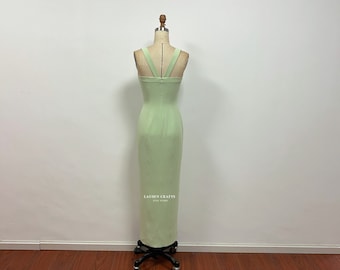 Mint Green Rachel Dress, Custom 90s Dress, Mint Green Cocktail Party Dress  - Etsy