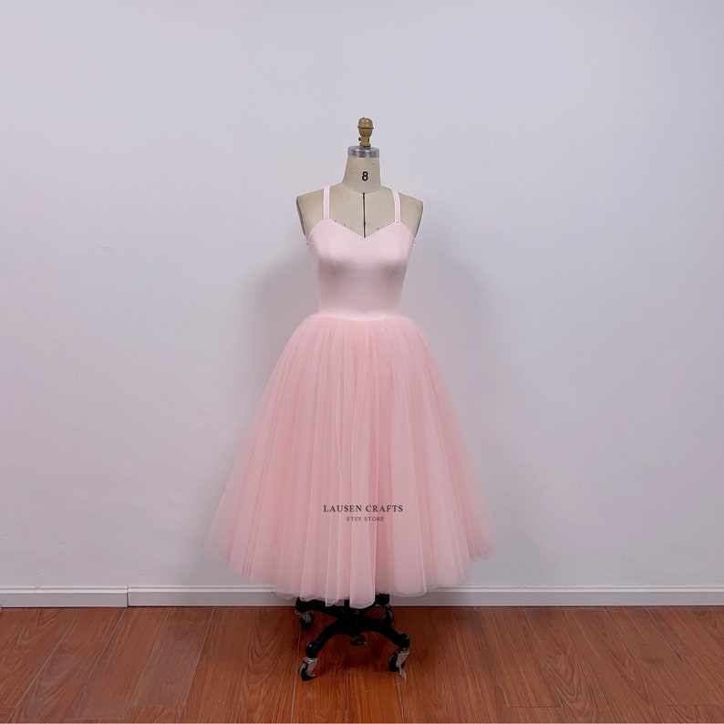 Custom Pearl Pink Tulle Dress: Carrie Inspired Tutu image 5
